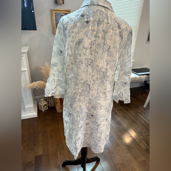 Made in Germany 100% Line. Floral Button-Up Shirt Dress - Picture 4 of 5